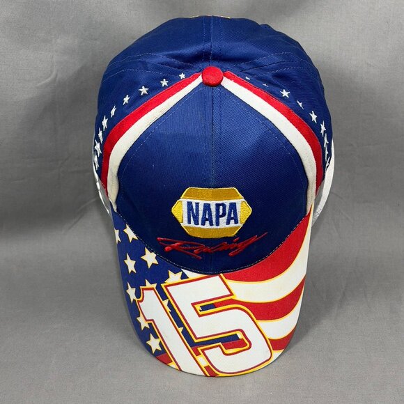 Michael Waltrip #15 NASCAR Strapback Hat Cap NAPA Racing USA Motorsports Mens - Picture 7 of 14